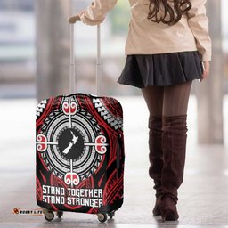 Aotearoa Proud To Be Maori Luggage Cover New Zealand Fight Together LT9