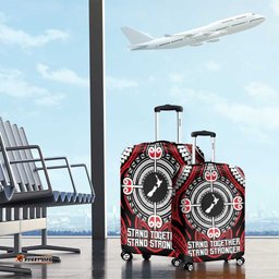 Aotearoa Proud To Be Maori Luggage Cover New Zealand Fight Together LT9