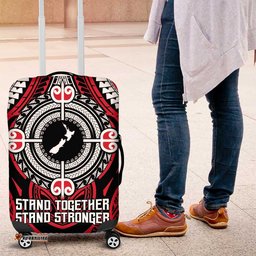 Aotearoa Proud To Be Maori Luggage Cover New Zealand Fight Together LT9