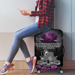 ANZAC Day Remembrance Luggage Cover Purple Poppy We Will Remember Them LT9