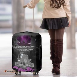 ANZAC Day Remembrance Luggage Cover Purple Poppy We Will Remember Them LT9