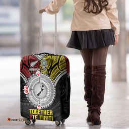 Aotearoa and Niue Mo Te Tiriti Luggage Cover New Zealand Honour The Treaty Ake!Ake!Ake! LT9