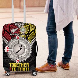 Aotearoa and Niue Mo Te Tiriti Luggage Cover New Zealand Honour The Treaty Ake!Ake!Ake! LT9