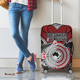 Aotearoa and Australia Luggage Cover New Zealand Honour The Treaty Ake!Ake!Ake! LT9