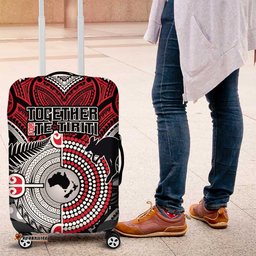 Aotearoa and Australia Luggage Cover New Zealand Honour The Treaty Ake!Ake!Ake! LT9