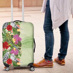 Aussie Budgies Blue And Green Tropical Birds Luggage Cover LT9
