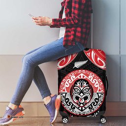 Aotearoa Toitu Te Tiriti Luggage Cover Haka Tiki Honour The Treaty LT14