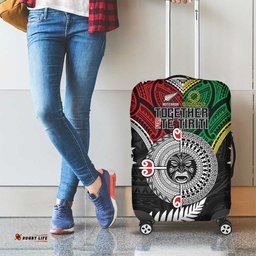 Aotearoa and Cook Islands Mo Te Tiriti Luggage Cover New Zealand Honour The Treaty Ake!Ake!Ake! LT9
