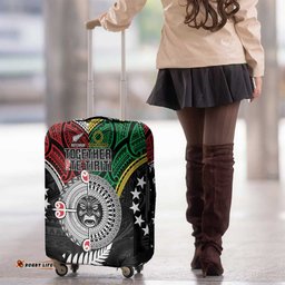 Aotearoa and Cook Islands Mo Te Tiriti Luggage Cover New Zealand Honour The Treaty Ake!Ake!Ake! LT9
