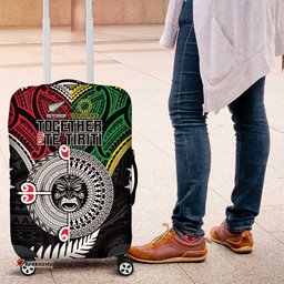 Aotearoa and Cook Islands Mo Te Tiriti Luggage Cover New Zealand Honour The Treaty Ake!Ake!Ake! LT9
