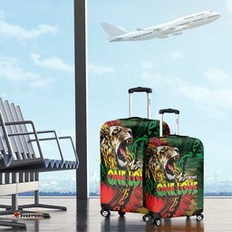 Aotearoa One Love Luggage Cover Reggae Lion with Kakahu Huruhuru LT03