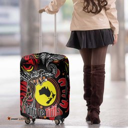 Aotearoa and Australia Toitu Te Tiriti Luggage Cover Honour the Treaty - Stand Together Stand Stronger LT03
