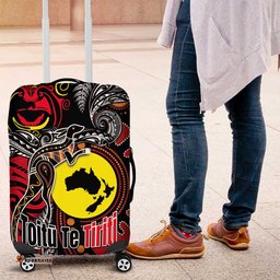 Aotearoa and Australia Toitu Te Tiriti Luggage Cover Honour the Treaty - Stand Together Stand Stronger LT03