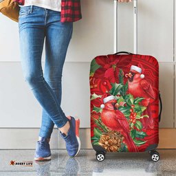 Aussie Red Cardinal Luggage Cover Aboriginal Inspired Christmas LT9