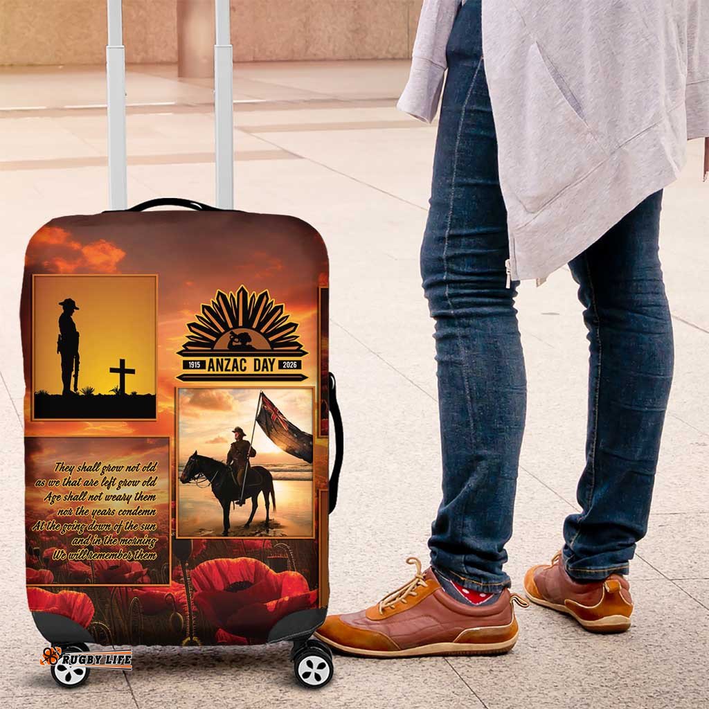 ANZAC Day Film Reel Lest We Forget Luggage Cover Australia NZ Memorial LT9