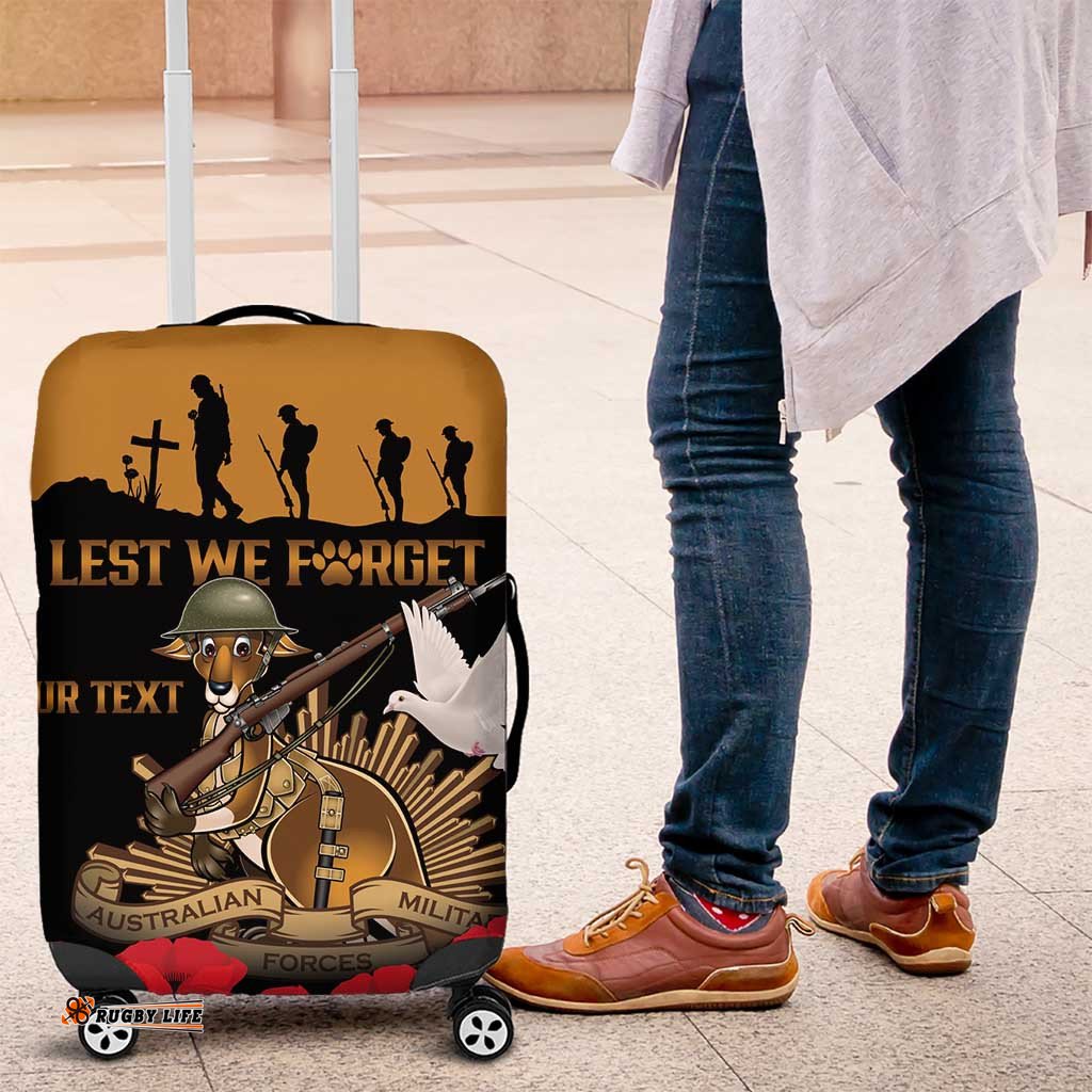 Australia ANZAC Day Personalised Luggage Cover Honouring The Animals That Served LT9