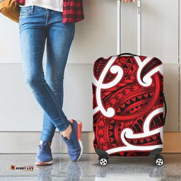 Aotearoa Maori Kowhaiwhai Luggage Cover Whero Puhoro and Patiki LT9