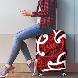 Aotearoa Maori Kowhaiwhai Luggage Cover Whero Puhoro and Patiki LT9