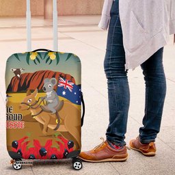 26 January One Proud Aussie Luggage Cover Kangaroo and Koala Happy Australia Day LT9