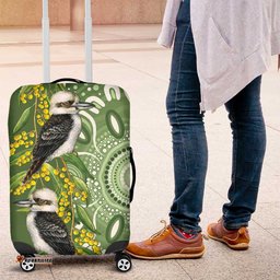 Aussie Kokaburra Golden Wattle Luggage Cover Aboriginal with National Color LT9