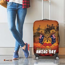 ANZAC Day Lest We Forget Luggage Cover Australian Veterans Remembrance Tribute LT18
