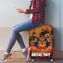 ANZAC Day Lest We Forget Luggage Cover Australian Veterans Remembrance Tribute LT18