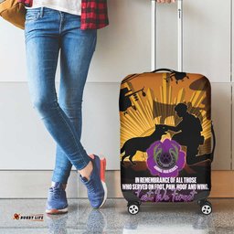 Animal War Heroes Australia ANZAC Day Luggage Cover We Will Always Remember Them LT14