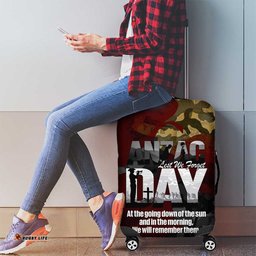 Australia ANZAC Day Luggage Cover We Will Remember Them Poppy Camouflage LT14