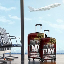 Australia ANZAC Day Luggage Cover We Will Remember Them Poppy Camouflage LT14