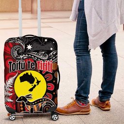 Aotearoa and Australia Toitu Te Tiriti Luggage Cover Honour the Treaty - Te Tiriti Is Us LT03