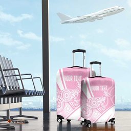 Australia Bowls Personalised Indigenous Pink Round Luggage Cover LT7