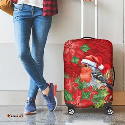 Australian Scarlet Robin Luggage Cover Aboriginal Inspired Christmas LT9