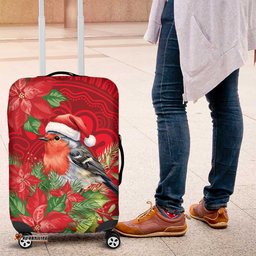 Australian Scarlet Robin Luggage Cover Aboriginal Inspired Christmas LT9
