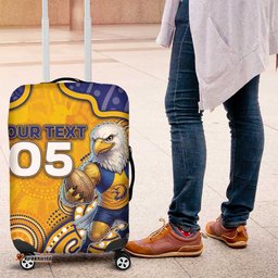 Custom Eagles Football Luggage Cover Aboriginal Dot Art Pattern DT05