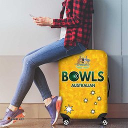 Australian Lawn Bowls Luggage Cover Aussie Minimalist Style LT9