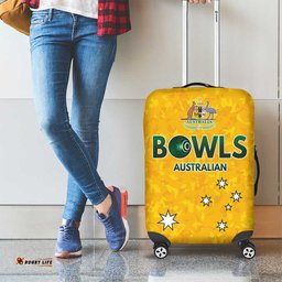 Australian Lawn Bowls Luggage Cover Aussie Minimalist Style LT9