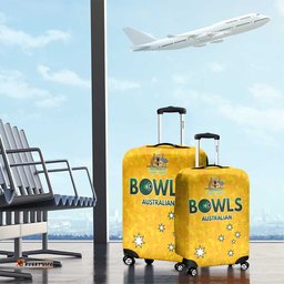 Australian Lawn Bowls Luggage Cover Aussie Minimalist Style LT9