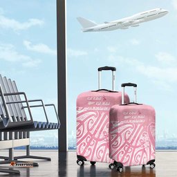 Breast Cancer Awareness Maori Luggage Cover Kia Kaha Kia Maia Kia Manawanui LT7