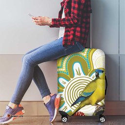 Australia Rock Parrot Luggage Cover Kangaroo Paws Indigenous Art LT14