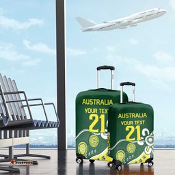 Custom Cricket Aussie Pride Luggage Cover Indigenous Inspired LT9