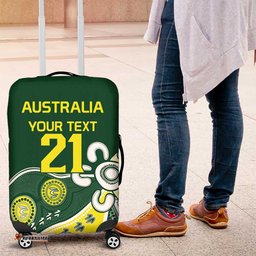 Custom Cricket Aussie Pride Luggage Cover Indigenous Inspired LT9
