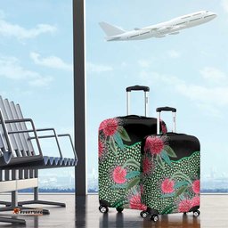Australia Hakea Luggage Cover Aussie Native Flowers Indigenous Art LT14