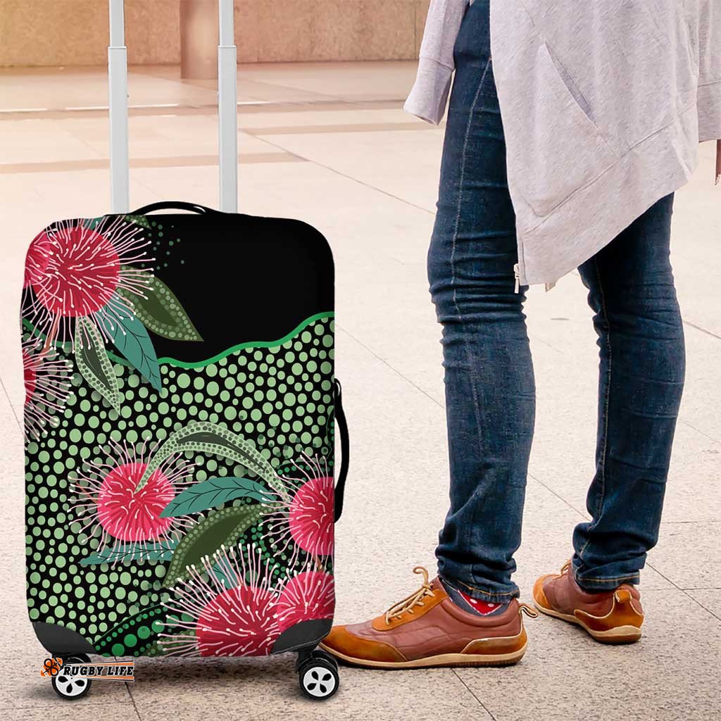 Australia Hakea Luggage Cover Aussie Native Flowers Indigenous Art LT14