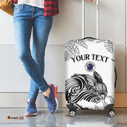 Custom New Zealand Kiwi Football Luggage Cover Aotearoa Silver Fern LT14