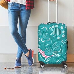 Australia Hereditary Cancer Awareness Luggage Cover Aboriginal Butterflies LT7