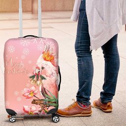 Australia Christmas Pink Cockatoo with Banksia Luggage Cover Coral Pink LT7