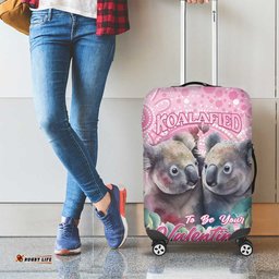 Australia Koala Valentine's Day Luggage Cover Koalified To Be Your Valentine LT14