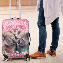 Australia Koala Valentine's Day Luggage Cover Koalified To Be Your Valentine LT14