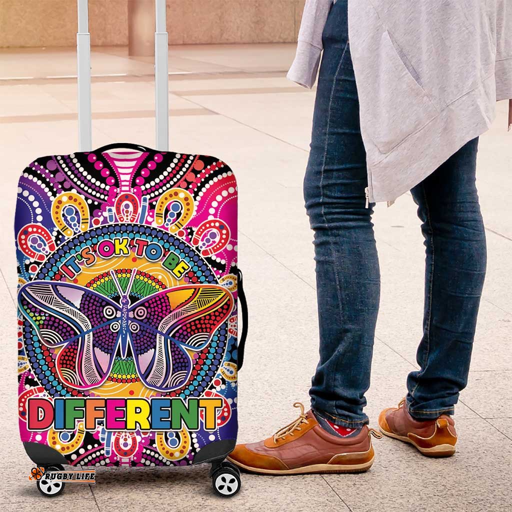 Australia Indigenous Autism Awareness Luggage Cover Its Okay To Be Different LT05
