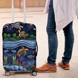 Australian Landscapes Luggage Cover Aboriginal Dreamtime Story LT9
